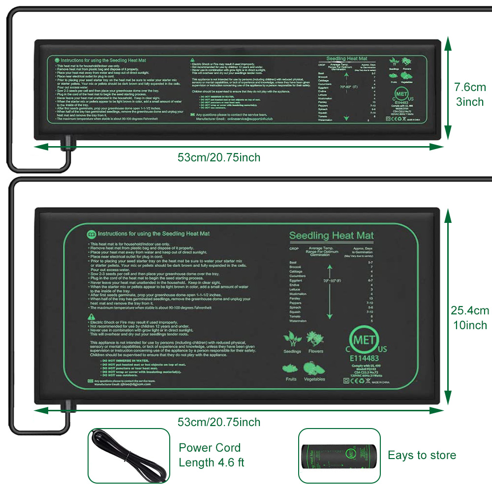 10/25/50CM Seedling Heat Mat I - Rooting Gel Clone ulasan dan harga