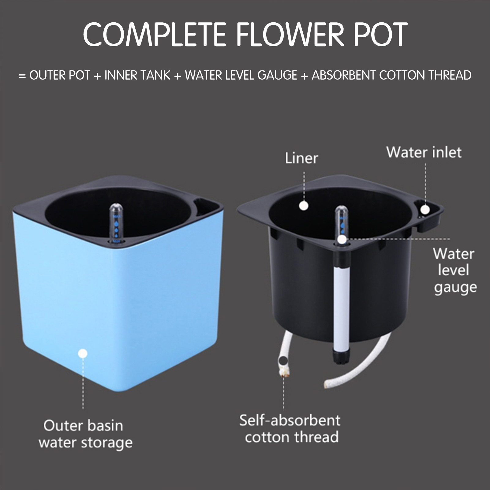 Automatic Self Watering Flower - Self Watering Insert ulasan dan harga