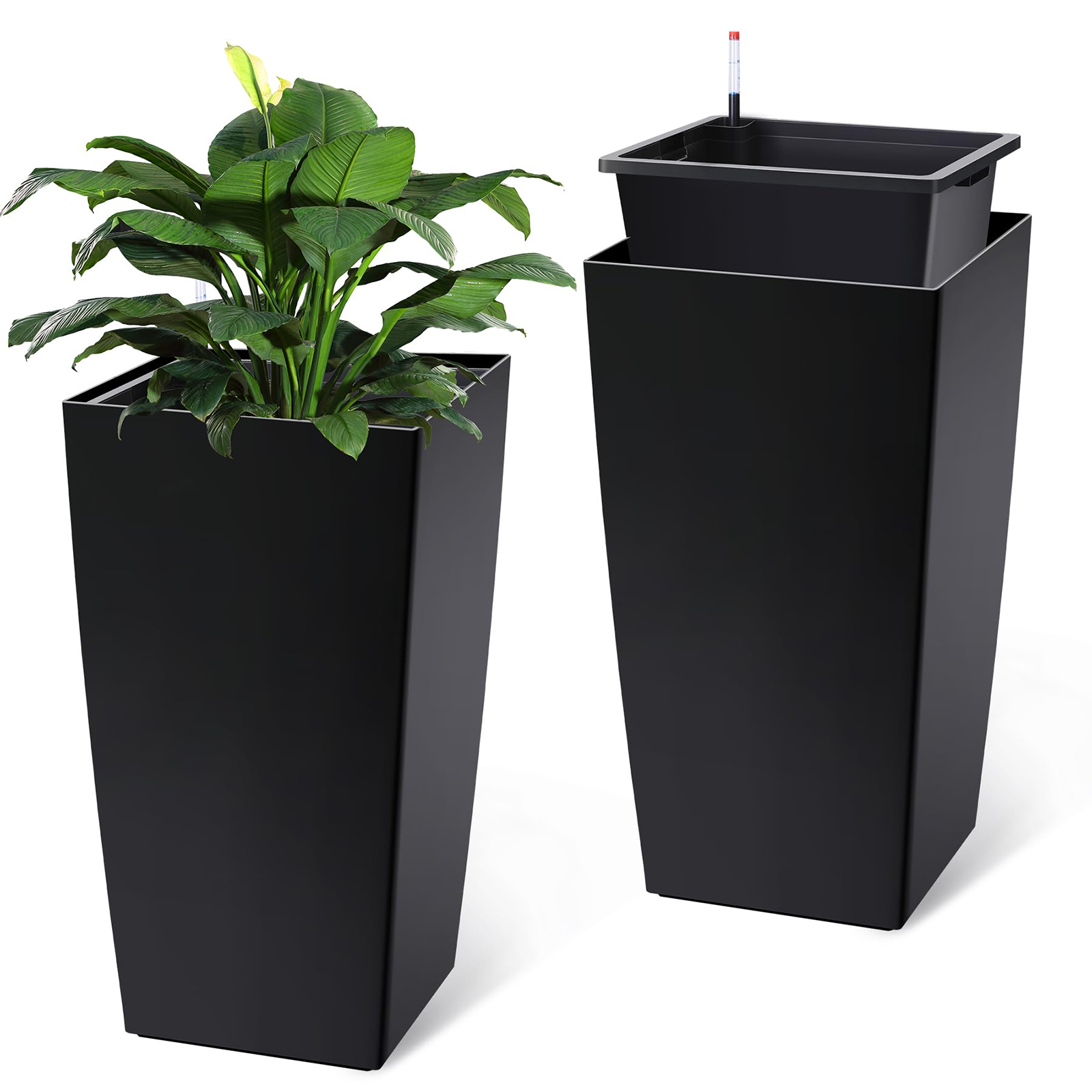 Set Of 2 30in Tall Planters Fo - Self Watering Insert ulasan dan harga