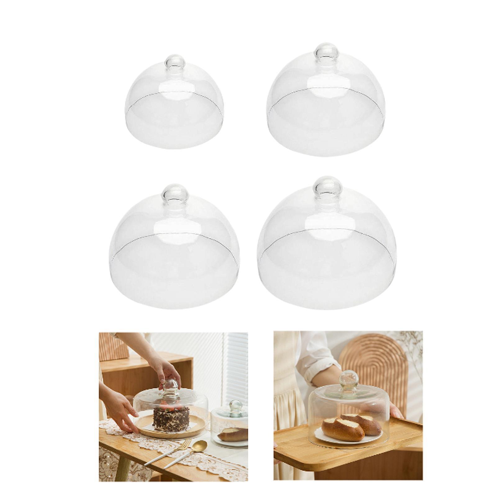 Glass Cake Cloche Dome Clear C - Plastic Dome Clear ulasan dan harga