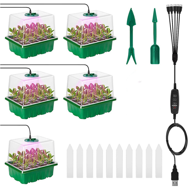 Seed starter tray with grow li - Humidity Dome Kit ulasan dan harga