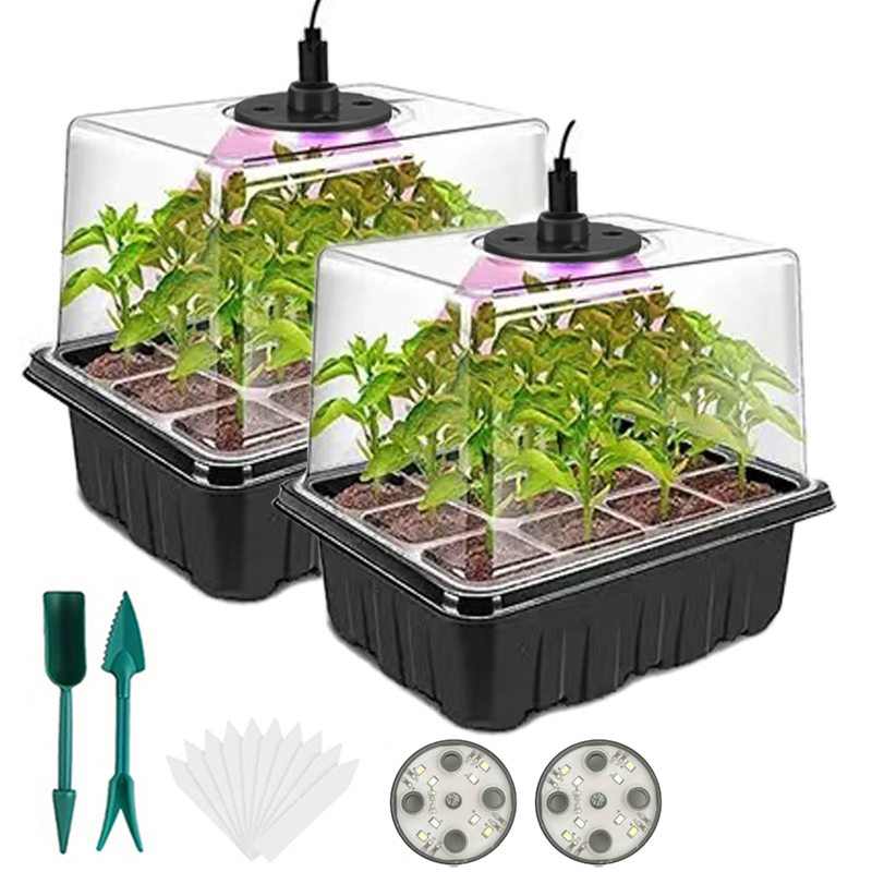 Seed starter tray with grow li - Humidity Dome Kit ulasan dan harga