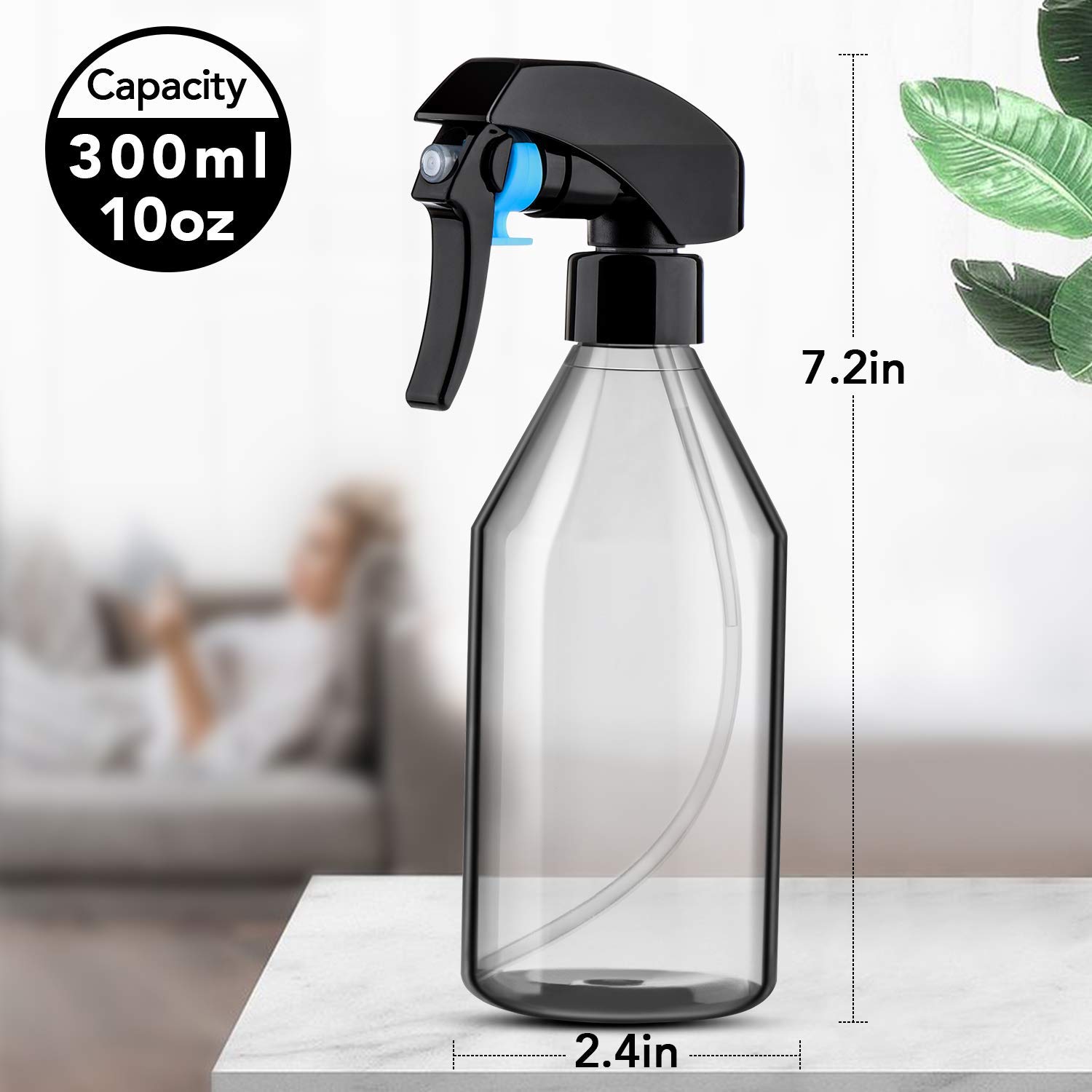 3Pack Spray Bottle, 10oz Plast - Misting Bottle Fine ulasan dan harga