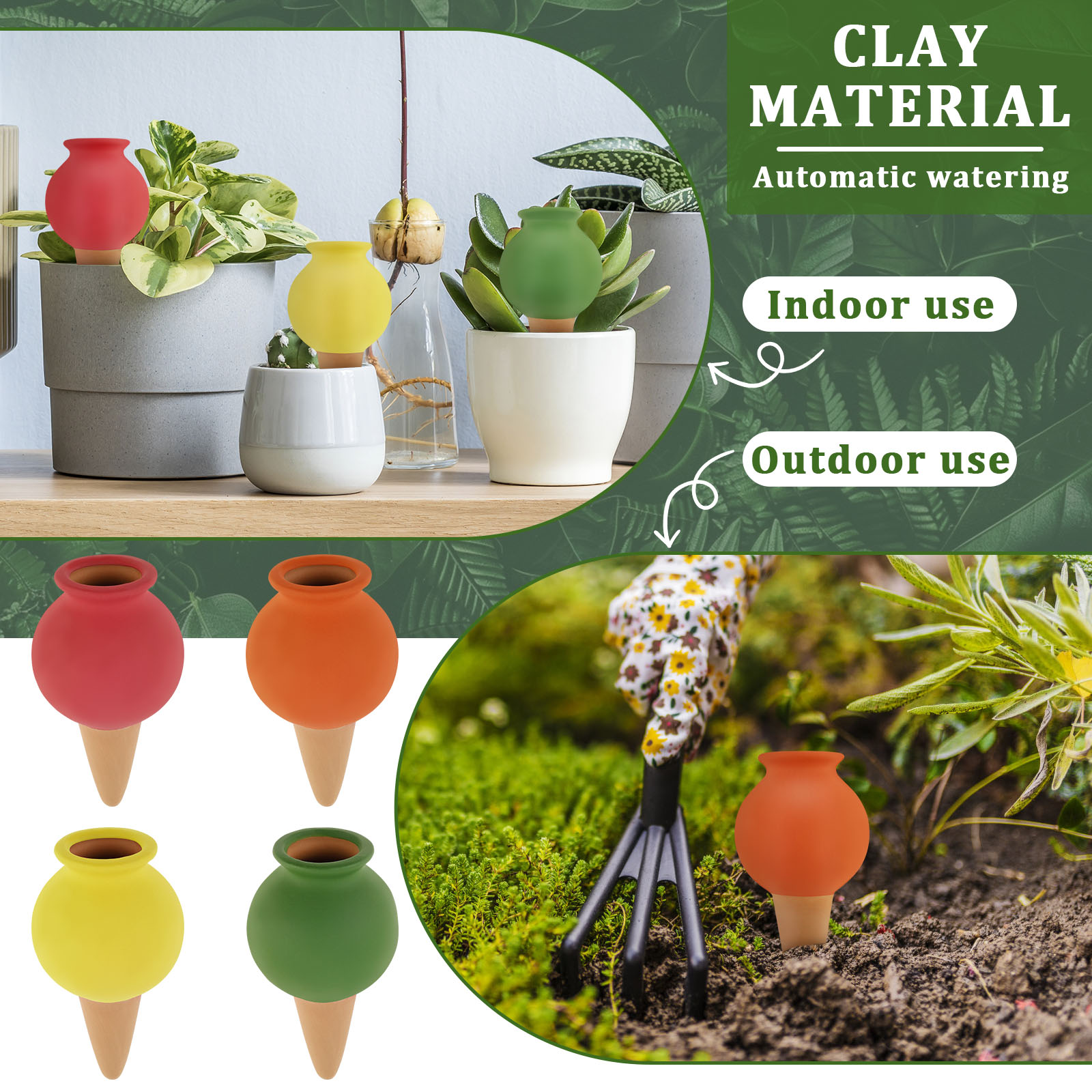 8Pcs Terracotta Self Watering  - Self Watering Insert ulasan dan harga
