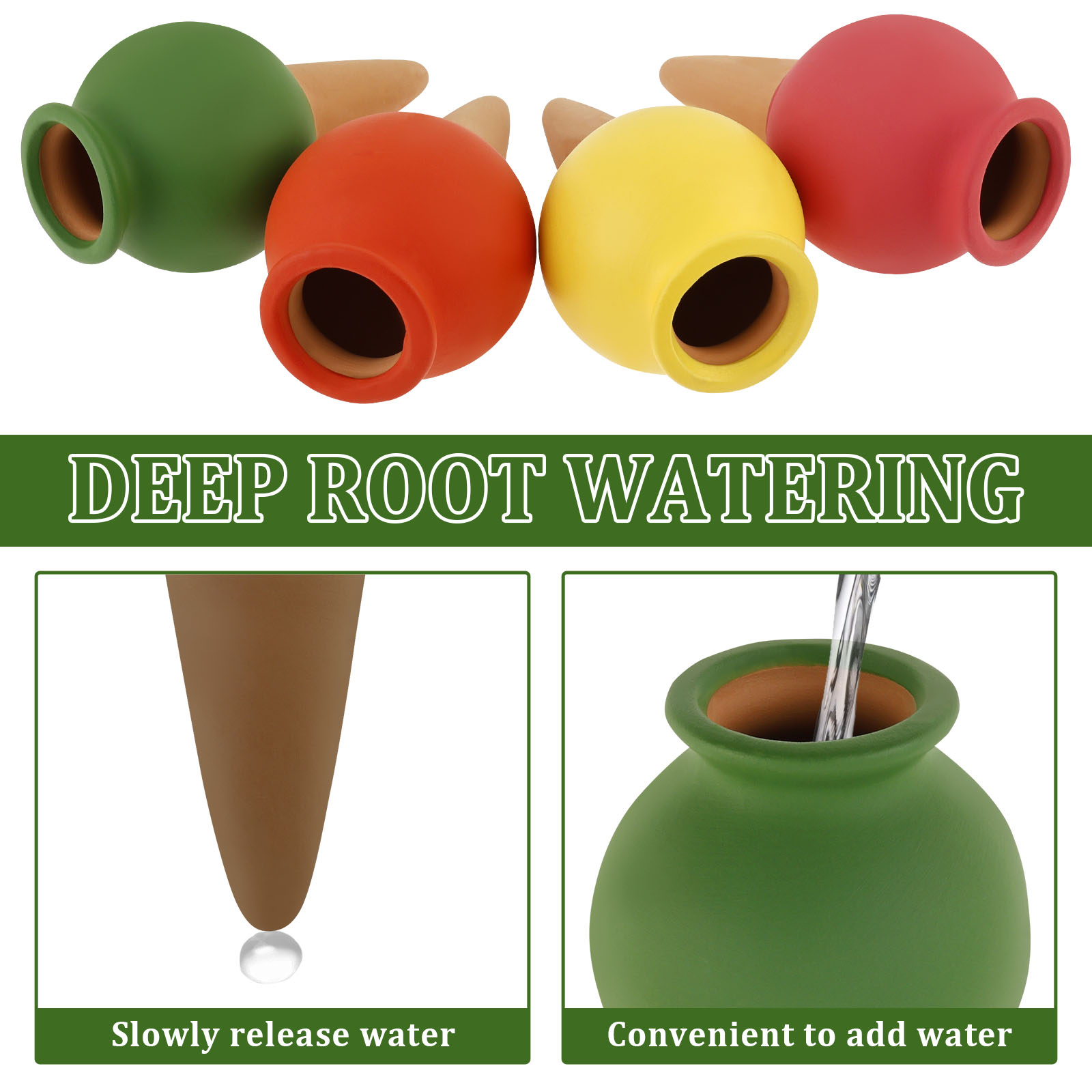 8Pcs Terracotta Self Watering  - Self Watering Insert ulasan dan harga