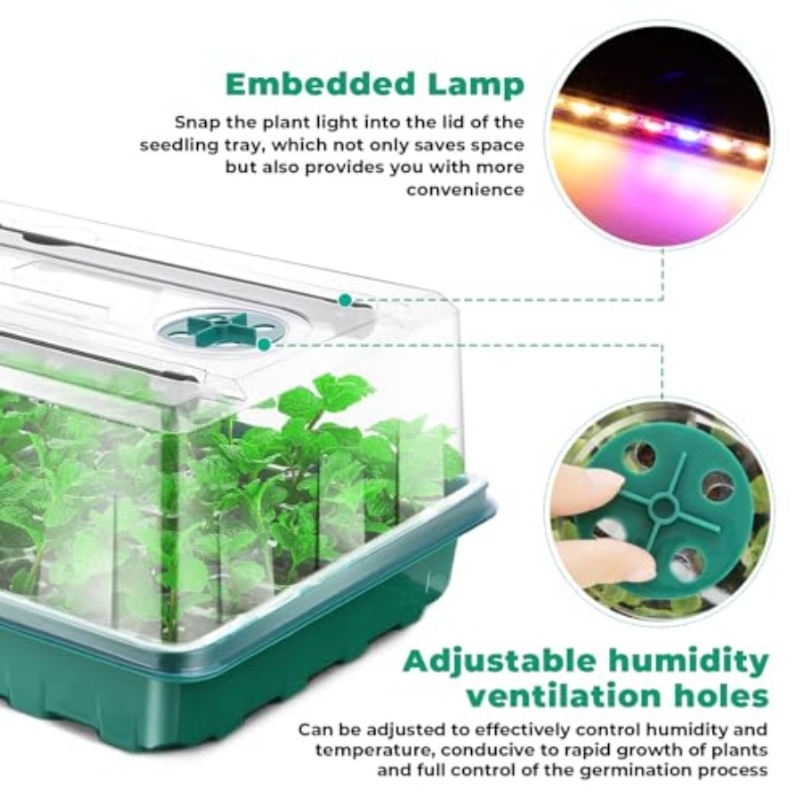 Seed Starter Tray with Grow Li - Humidity Dome Kit ulasan dan harga