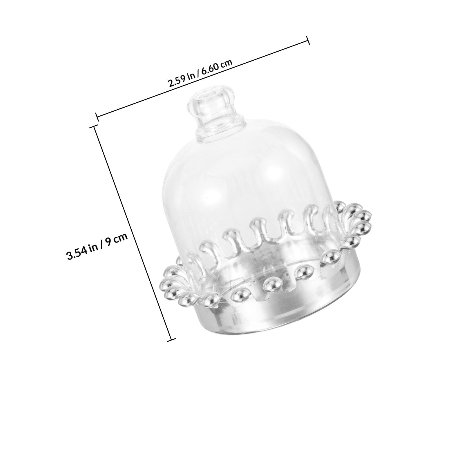 12Pcs Cake Stands Dome Cover T - Plastic Dome Clear ulasan dan harga