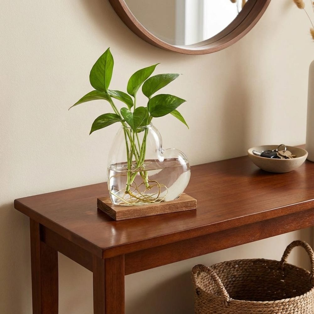 Transparent Hydroponic Glass V - Propagation Station Vase ulasan dan harga