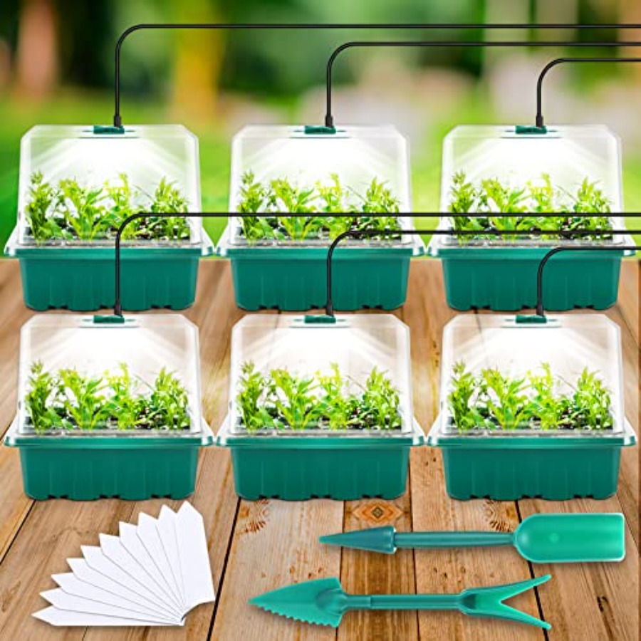 Seed Starter Tray with Light,  - Humidity Dome Kit ulasan dan harga
